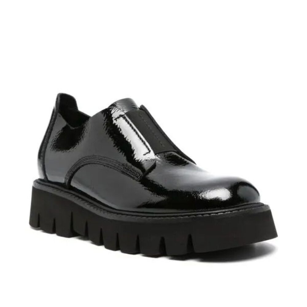 PEDRO GARCIA Silvia Platform Loafers Size 41 11 Black Patent Leather NEW - Picture 3 of 15